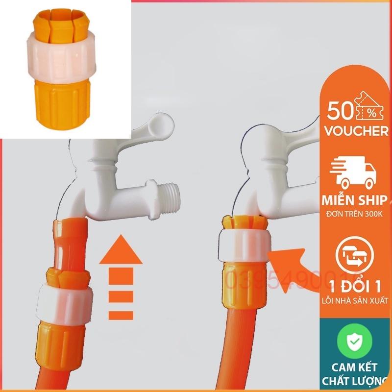 Van vặn chặt vòi nước chắc chắn không rò rỉ nước, Đầu xiết vặn ống nước đường kính 20-23mm, nhựa cao cấp nên độ bền cao.