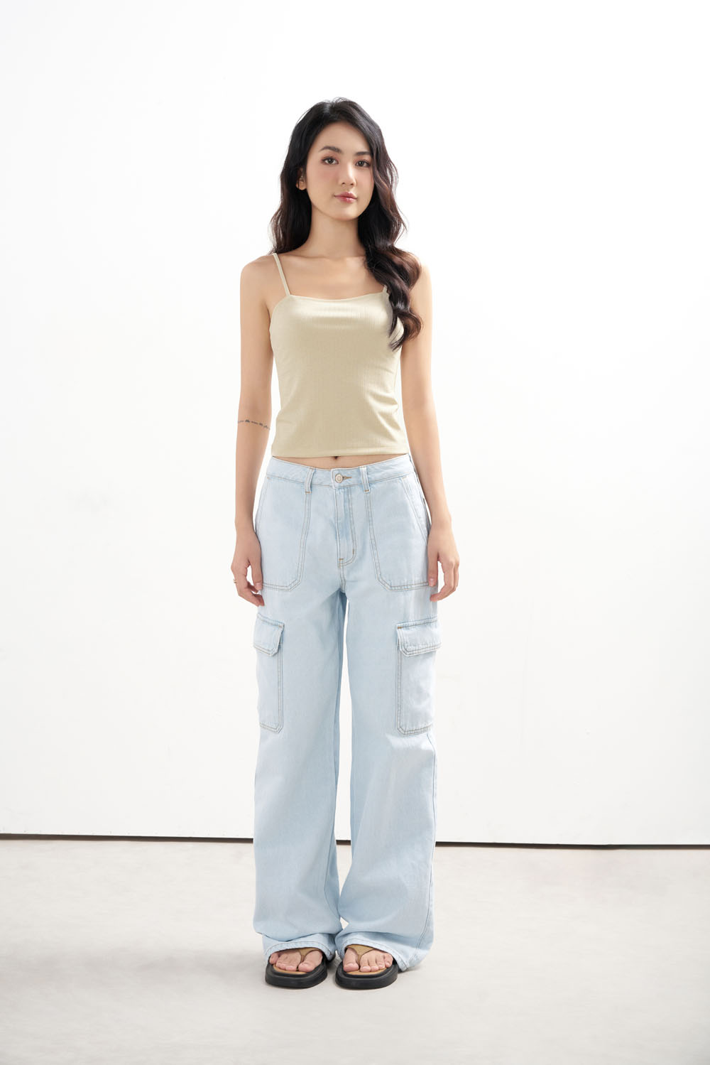 DOTTIE - Quần cargo vải denim - Q0320