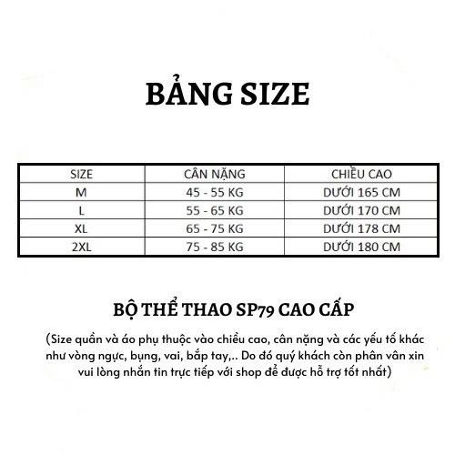 Đồ bộ thể thao nam tập gym,mặc ở nhà đi chơi cực thoáng mát, thấm hút mồ hôi tốt thời trang