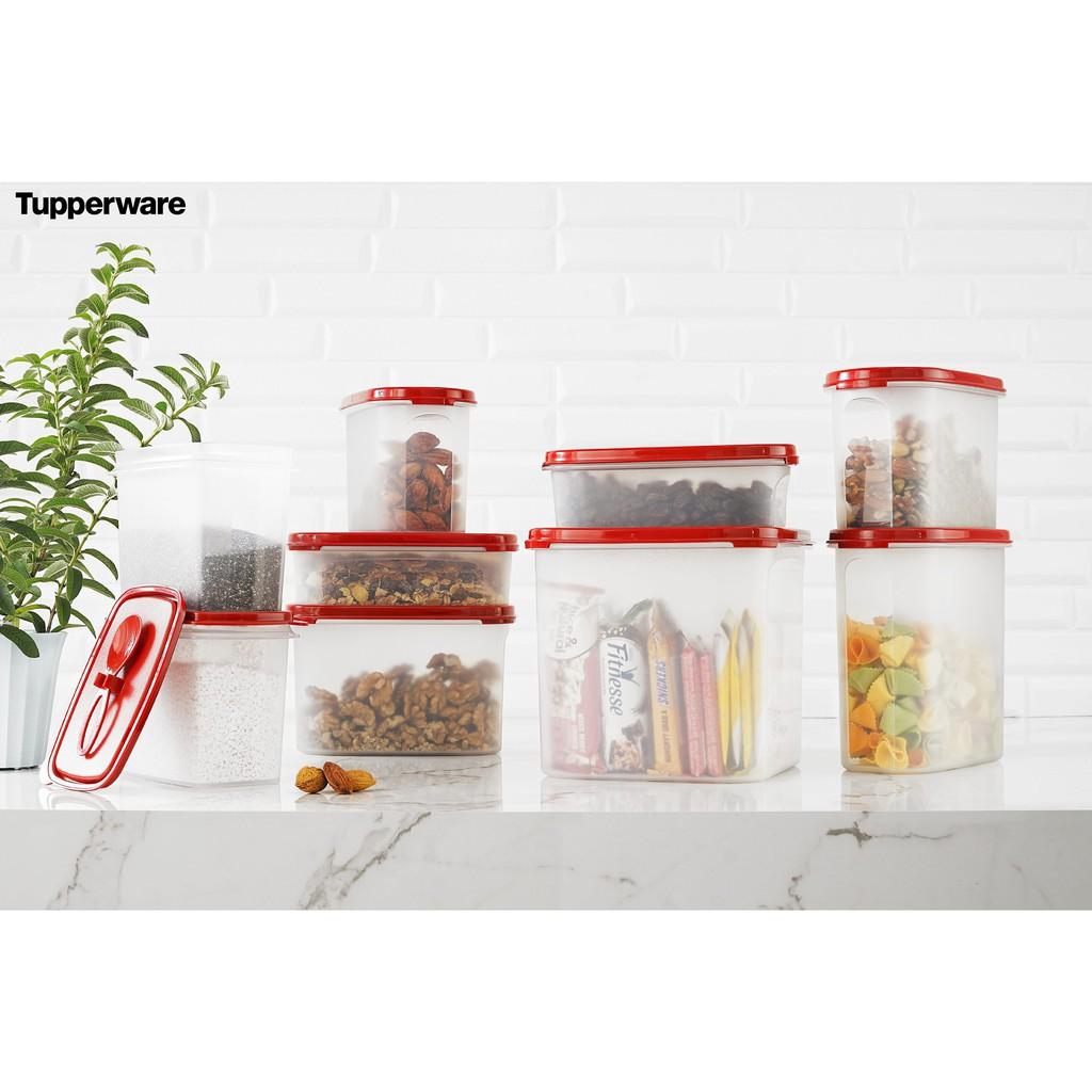 Bộ Hộp Kệ Bếp Modular Mate Super Kitchen 9 Hộp Tupperware, Bộ Hộp Trữ Khô Nhựa Nguyên Sinh