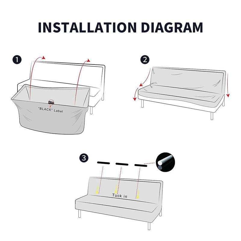 Vỏ bọc ghế sofa màu trơn chống bụi co dãn