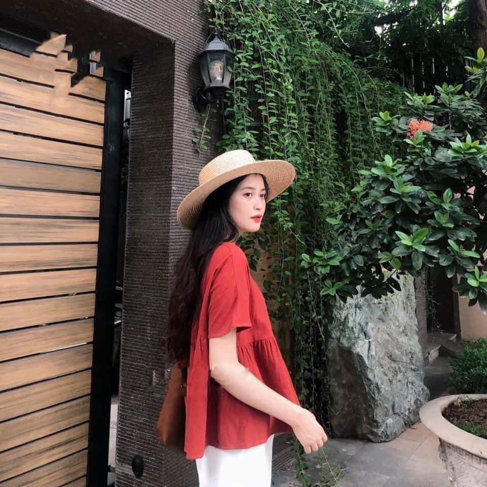 bộ áo đỏ quần trắng dài