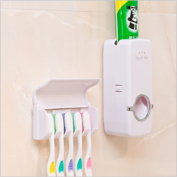 DỤNG CỤ LẤY KEM ĐÁNH RĂNG TỰ ĐỘNG KÈM GIÁ ĐỂ BÀN CHẢI ĐÁNH RĂNG Touch me