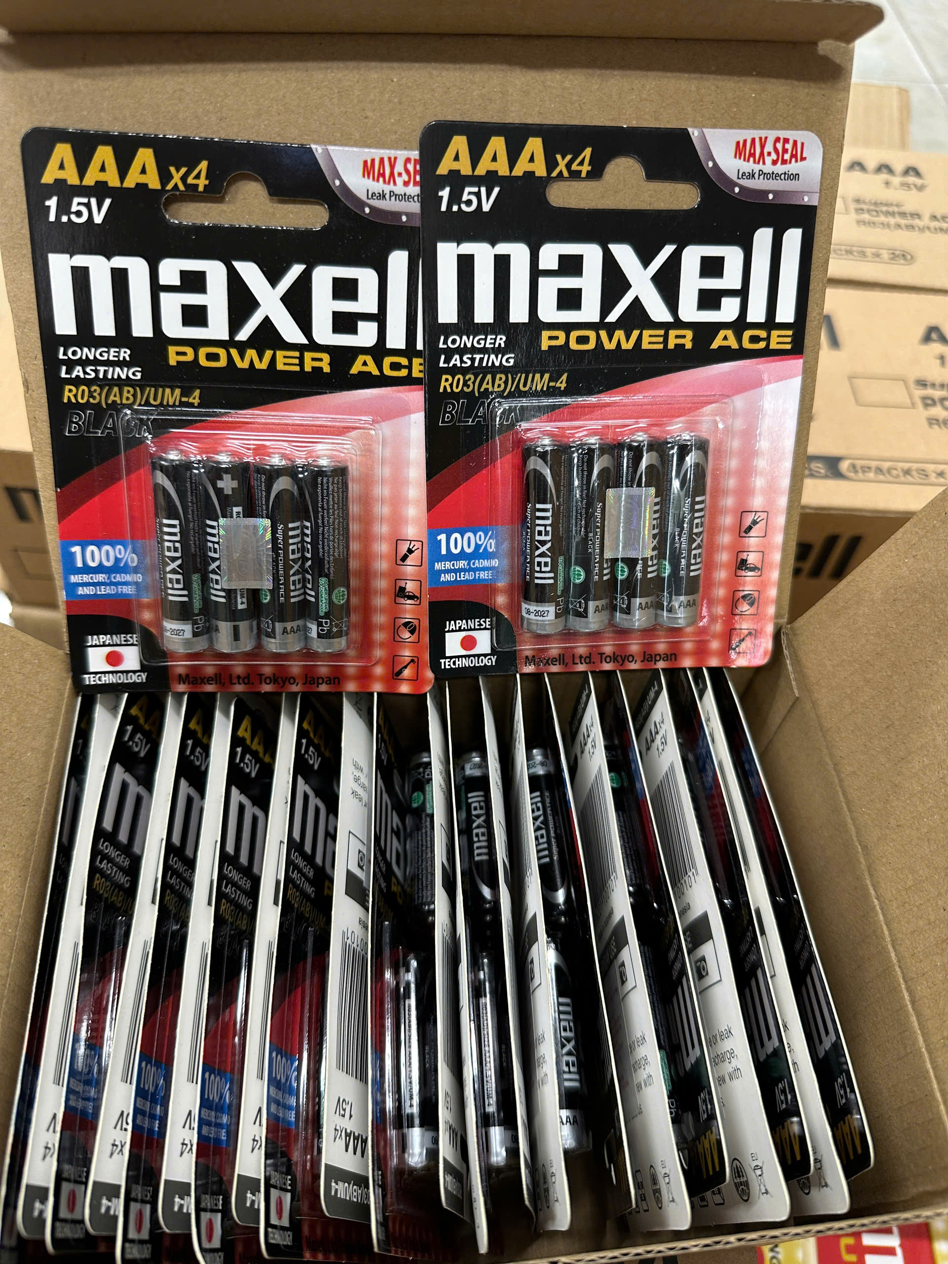 Pin Tiểu nhỏ AAA Maxell Super Power ACE Hộp 96 viên - Hàng Siêu Thị, Giá Tốt, Freeship - Hàng chính hãng