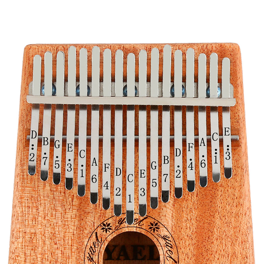 Đàn Kalimba 17 Phím Gỗ Mahogany Yael Y17M Kèm Kèn Kazoo