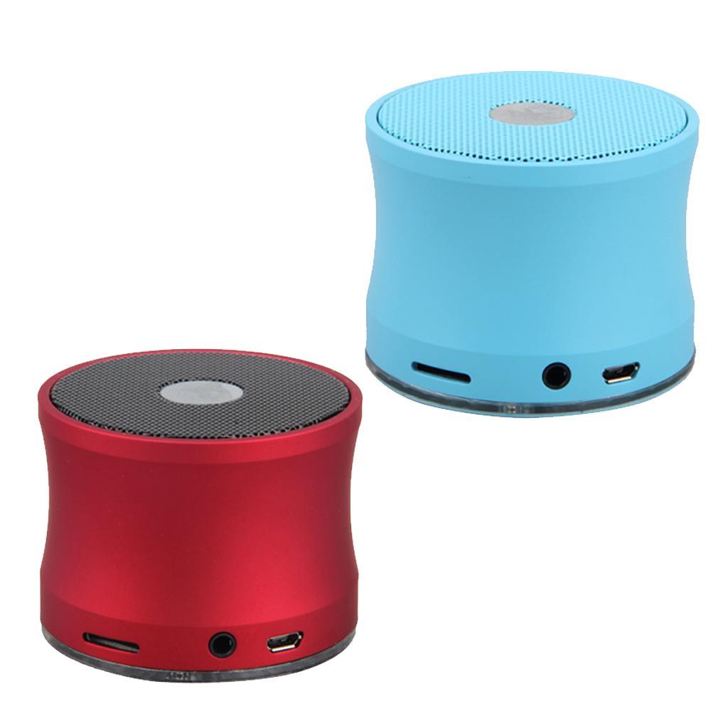 Portable Wireless Bluetooth Speaker Bass HIFI Mic Hands Free for Red