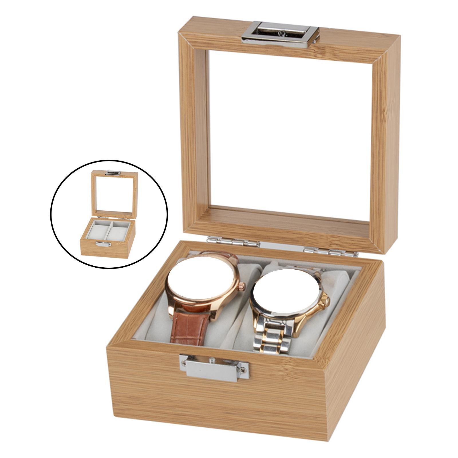 Wooden  Square Buckle with Mirror  Organizer for Men