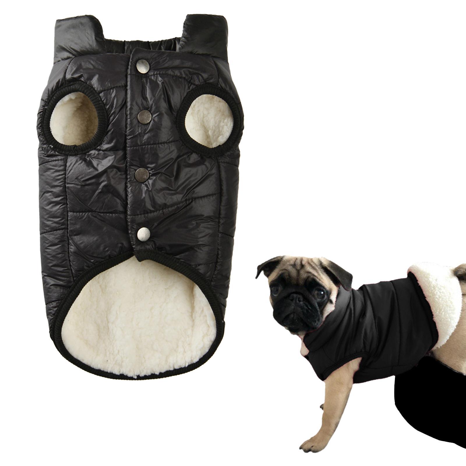 Dog Warm Winter Sweater Coat, Fleece Lined Warm Dog Jacket Cold Coat Small Dogs Warm Garment Winter Sweatshirt Apparel