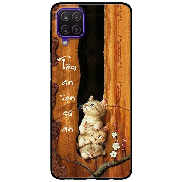 Ốp lưng dành cho Samsung Galaxy A12 - A21s - A31 - mẫu Tâm An Chú Mèo