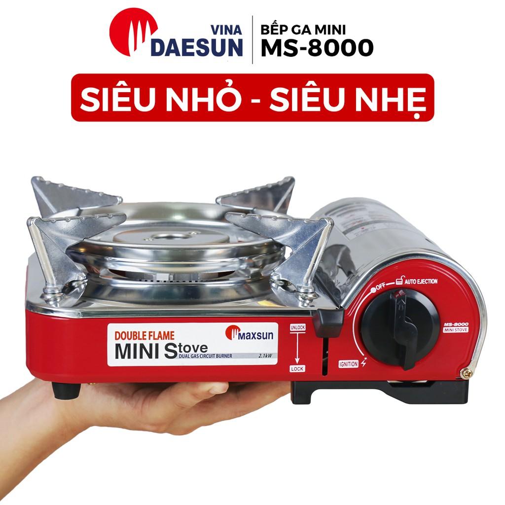 Hình ảnh Bếp Ga Mini Maxsun MS-8000 - Công Suất 2200W | Thiết Kế Nhỏ Gọn | Inox Chống Rỉ | Hàng Chính Hãng