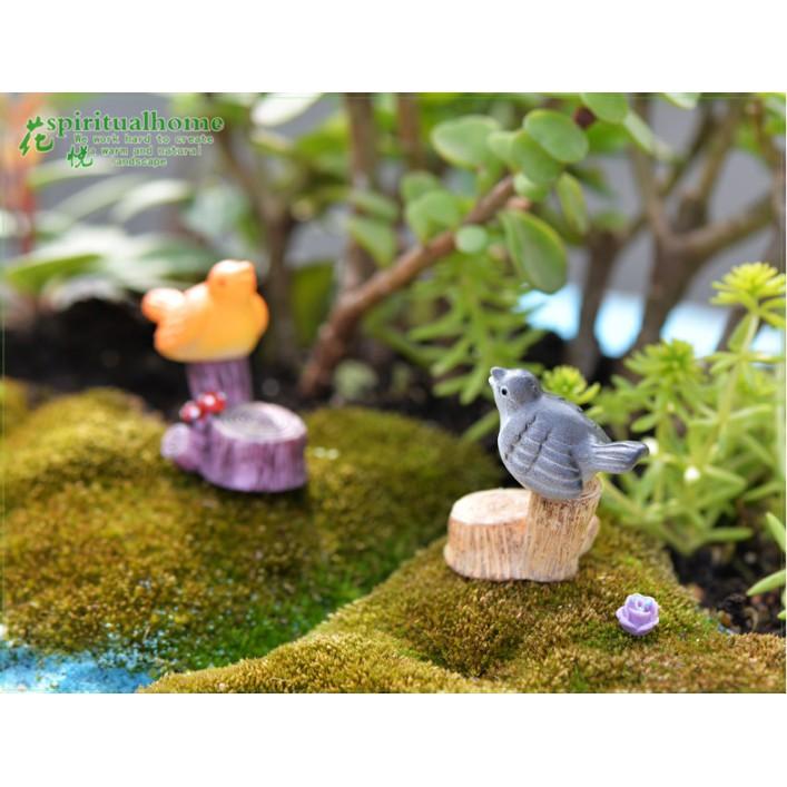 Combo 02 mô hình gốc cây với nấm đỏ trang trí tiểu cảnh, dựng cảnh chụp studio, DIY