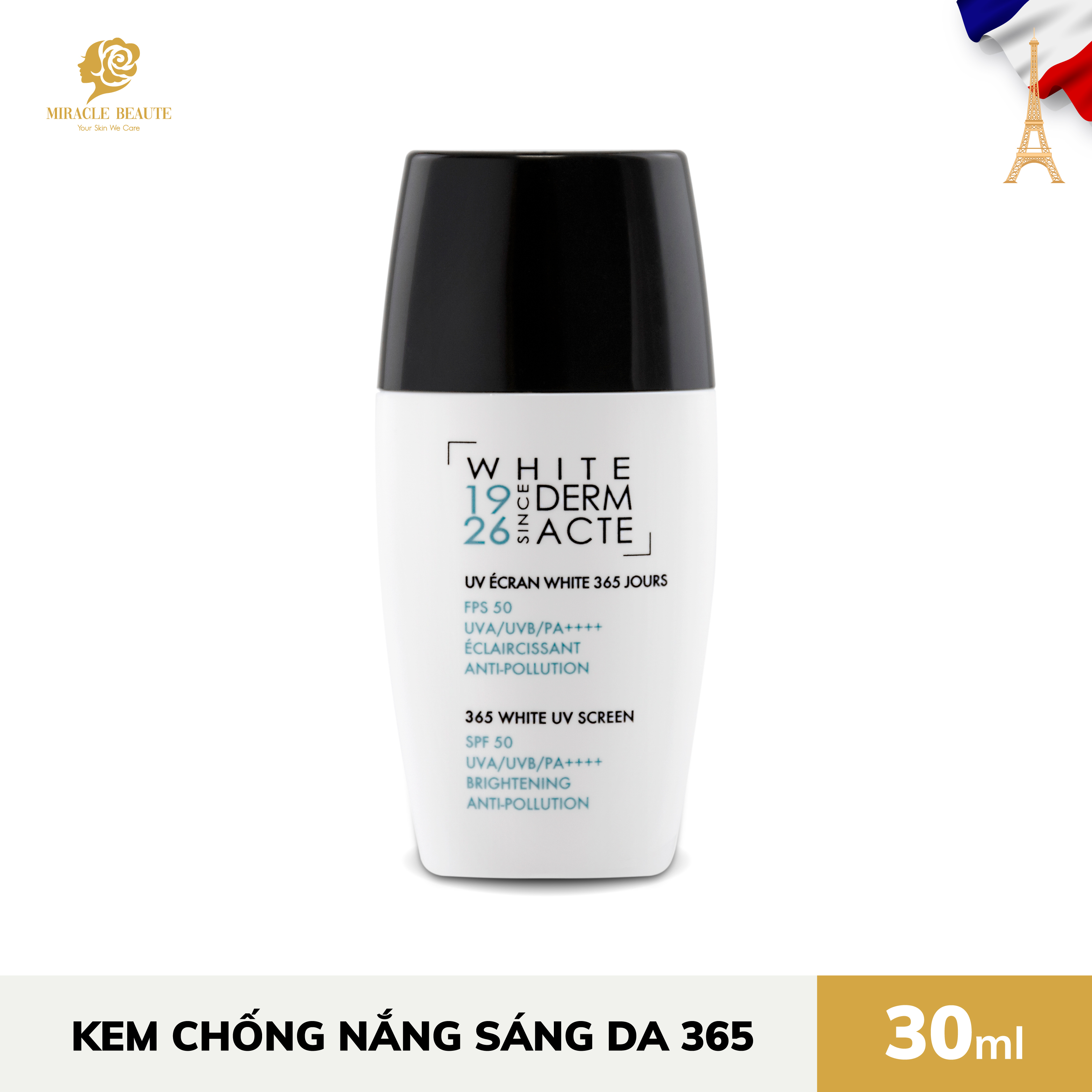 Kem chống nắng sáng da - 365 WHITE UV SCREEN - Académie Scientifique de Beauté 