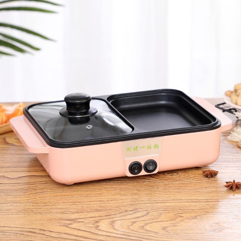 Bếp Lẩu Nướng 2 Ngăn, Bếp Lẩu Nướng 2 In 1, Bếp Chiên, Bếp Nướng Điện Đa Năng