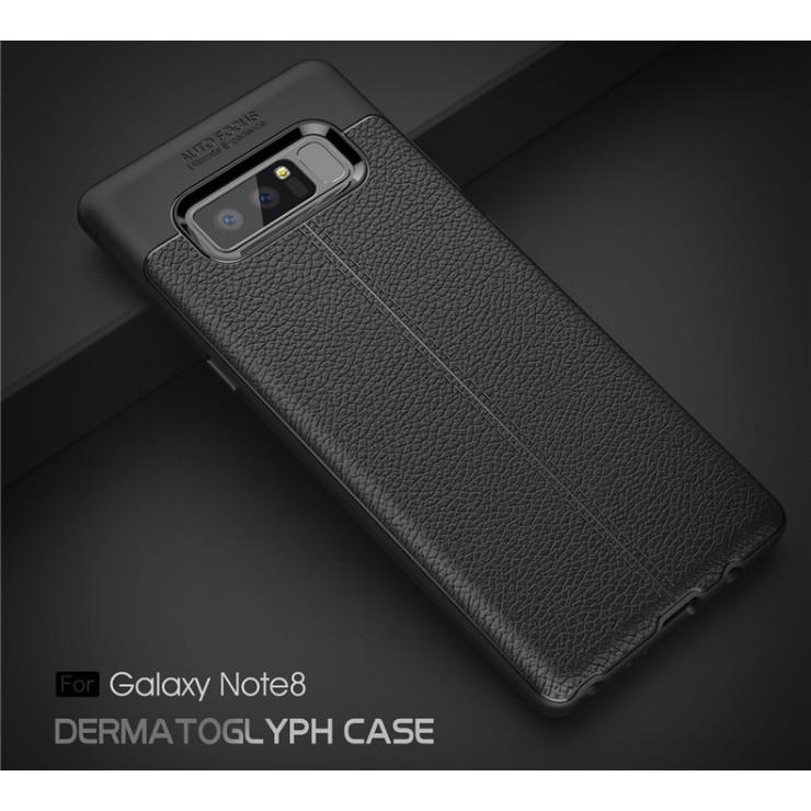 Cho Dòng SAMSUNG GALAXY NOTE 8 - ỐP CAO SU DẺO GIẢ DA.