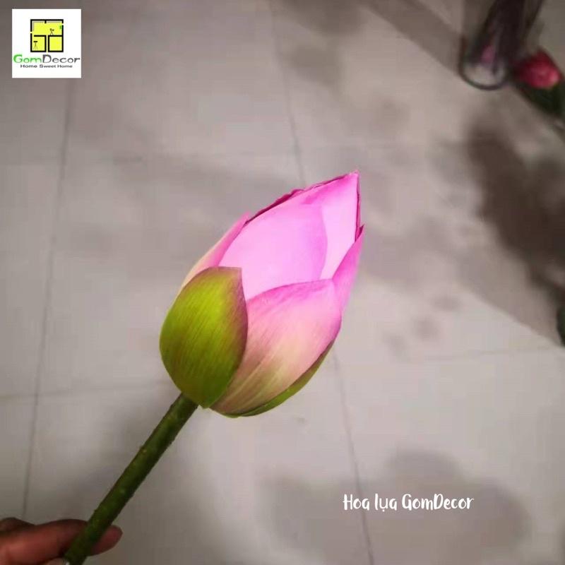 Hoa sen giả BÁCH DIỆP QUAN ÂM bông sen lụa đẹp cao cấp như thật