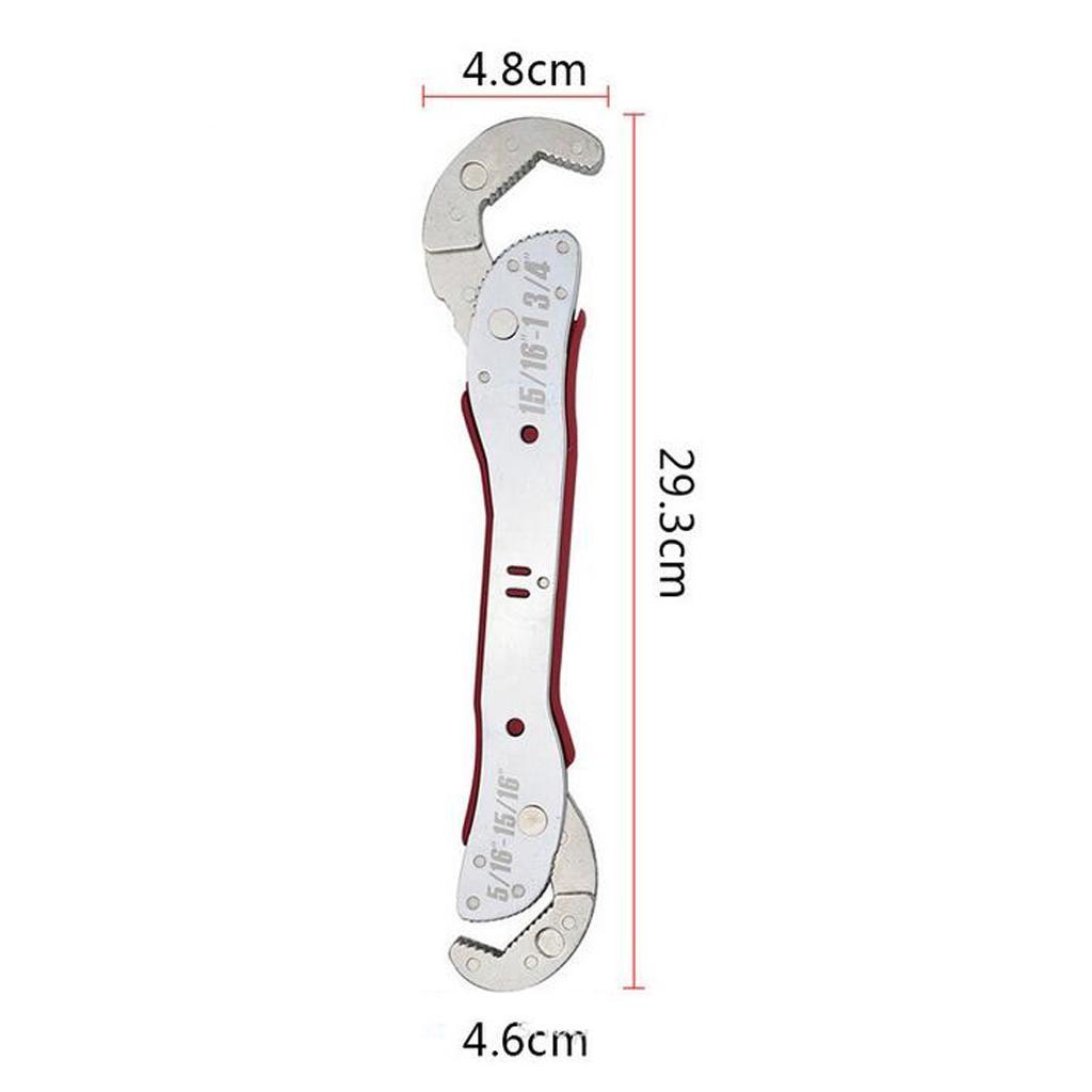 2 Pieces Magic Wrench Adjustable Multi Purpose Functional Universal Spanner
