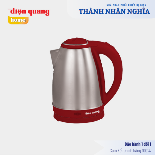 Ấm đun nước siêu tốc Điện Quang ĐQ EKT14 1518 Xanh Dương ( 1500W, 1.8L, inox 201 mờ, nhựa PP ) Hàng chính hãng
