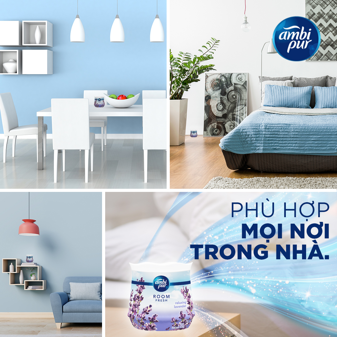 Combo 2 Sáp Thơm Phòng AMBIPUR Hộp 180G x2 Nhiều Mùi Hương