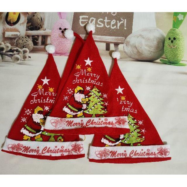 Đồ Chơi Mũ Ông Già Noel Giáng Sinh Bằng Vải Nỉ 25*30cm Cho Bé