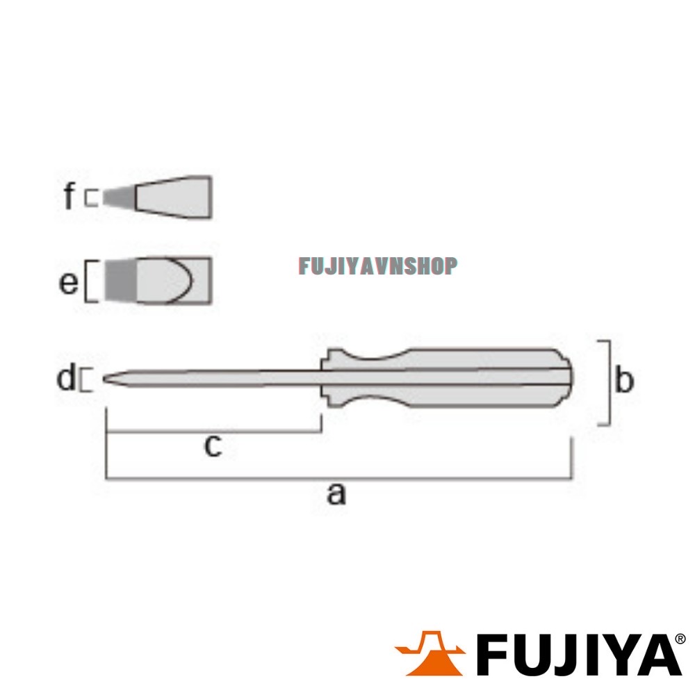 Tuốc nơ vít Fujiya FTSD-6-125-S