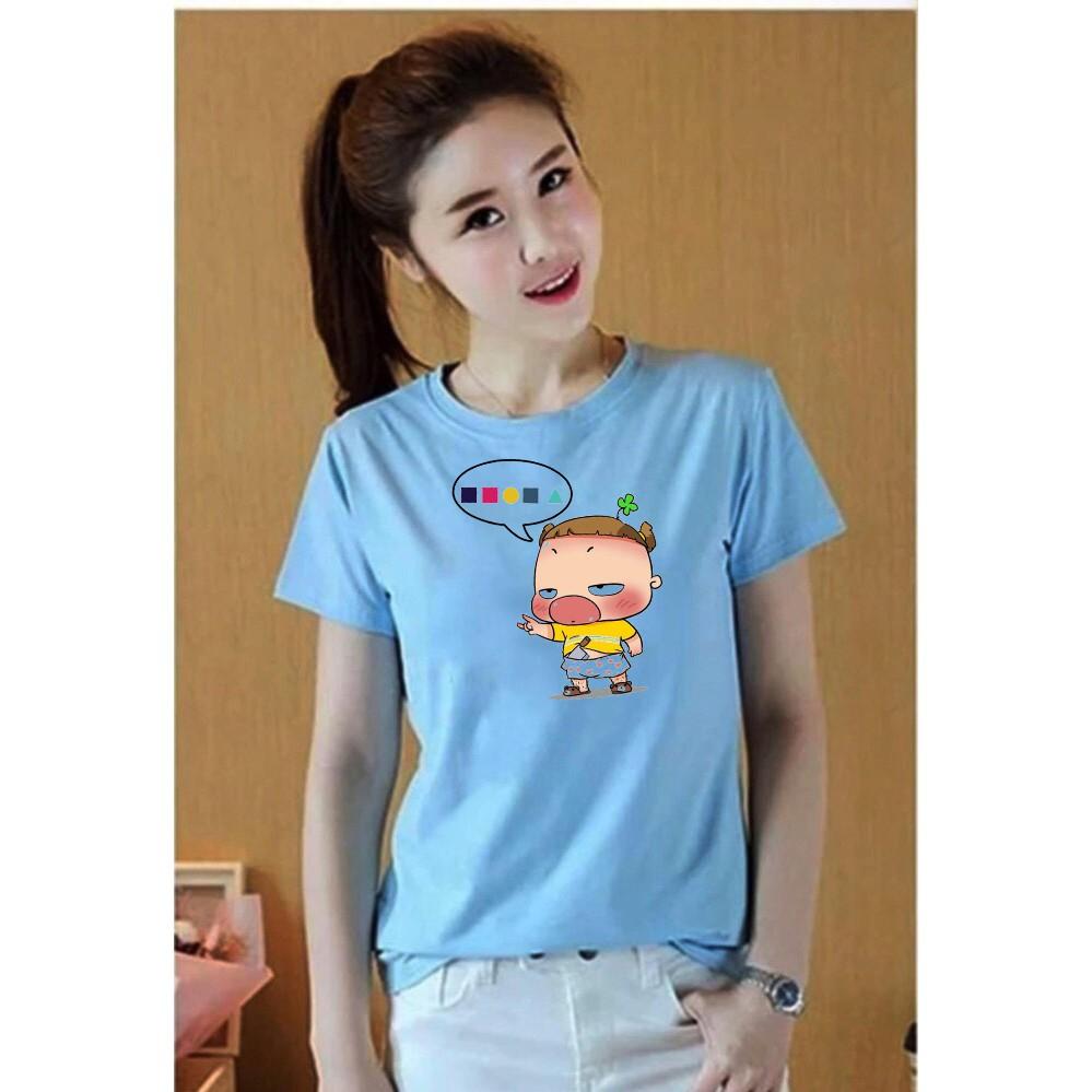 Áo thun nữ in hình dễ thương vải dày và mềm mịn ATNK1170