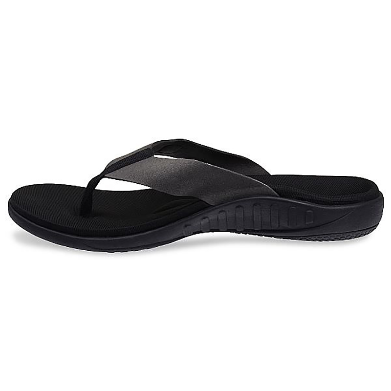 Dép sức khỏe nữ Spenco Pure Black - dép kẹp đệm mềm giảm đau viêm gân gót, giảm đau gối