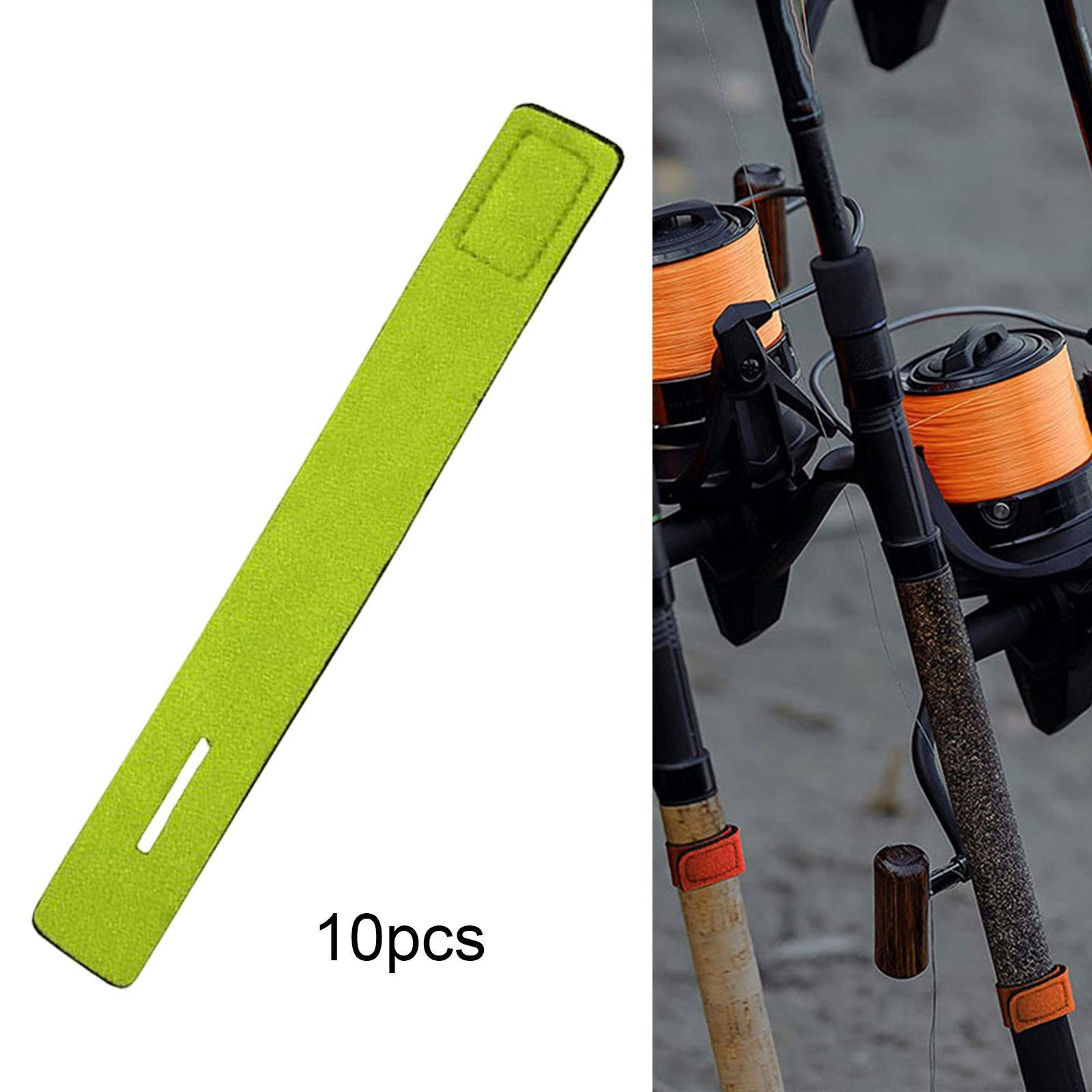 10x Fishing Pole Holders Fishing Pole Ties Fishing Rod Straps for Casting Rods Baits Casting Fishing Rod