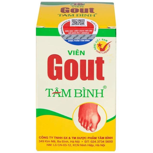 Viên Gout Tâm Bình Hộp 60 viên