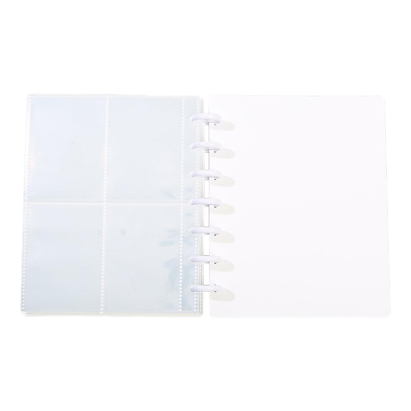 Portable 3 inch Mini Photo Album Photocard Sleeve 7  Binder Holder White