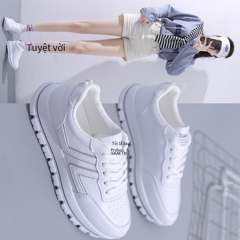 Khuyến mại giày nhỏ màu trắng trong giày hợp thời trang giày đỏ lưới chống mài mòn giày thông thường cặp đôi tốt nhất