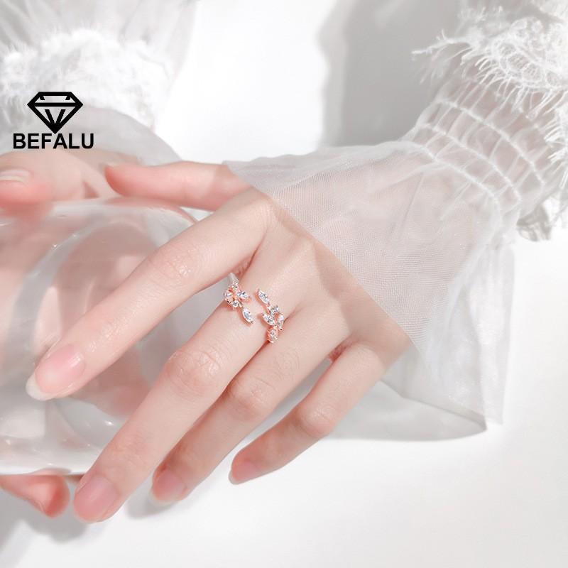 Nhẫn Nữ Bạc 925 Cành Oliu BEFALU - N40