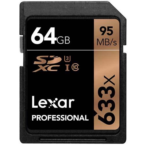 Thẻ Nhớ SDHC 64GB Lexar Professional U1 633x 95MB/S - Hàng Nhập Khẩu