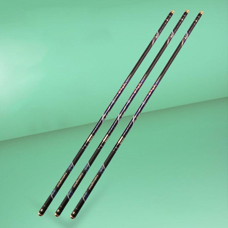 Cần câu tay Tiểu Thần phong 6H XANH ĐEN câu đơn câu đài chất liệu carbon CD41