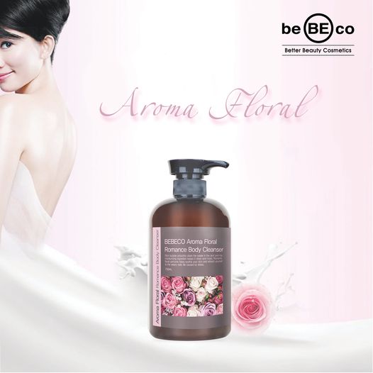 Sữa tắm nước hoa hương thơm quyến rũ BEBECO aroma floral romance body cleanser