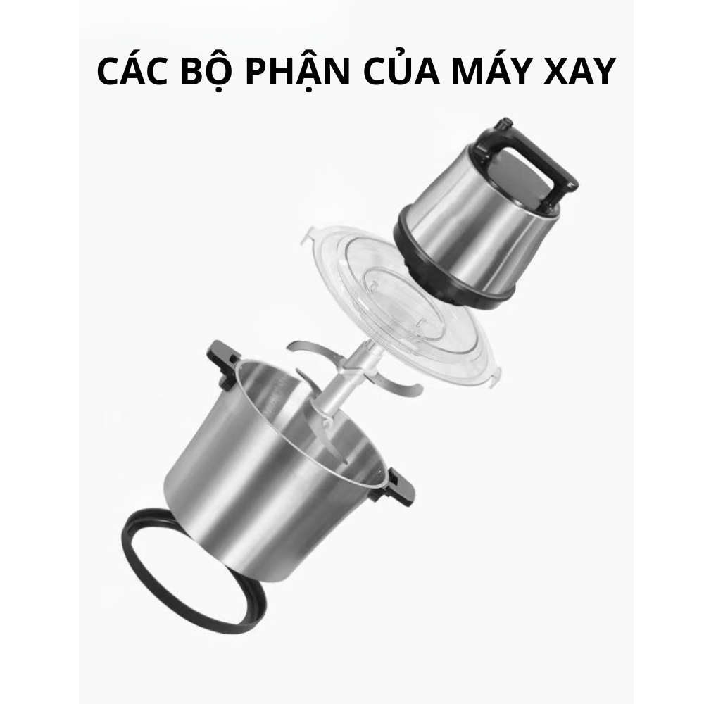 Máy xay thịt đa năng Lumabella LB-56003 công suất cao 1500W, dung tích lớn 6.5L, xay nhuyễn mọi thực phẩm, tiết kiệm thời gian, dễ dùng, dễ vệ sinh, tiện lợi - DELIYA - HÀNG CHÍNH HÃNG