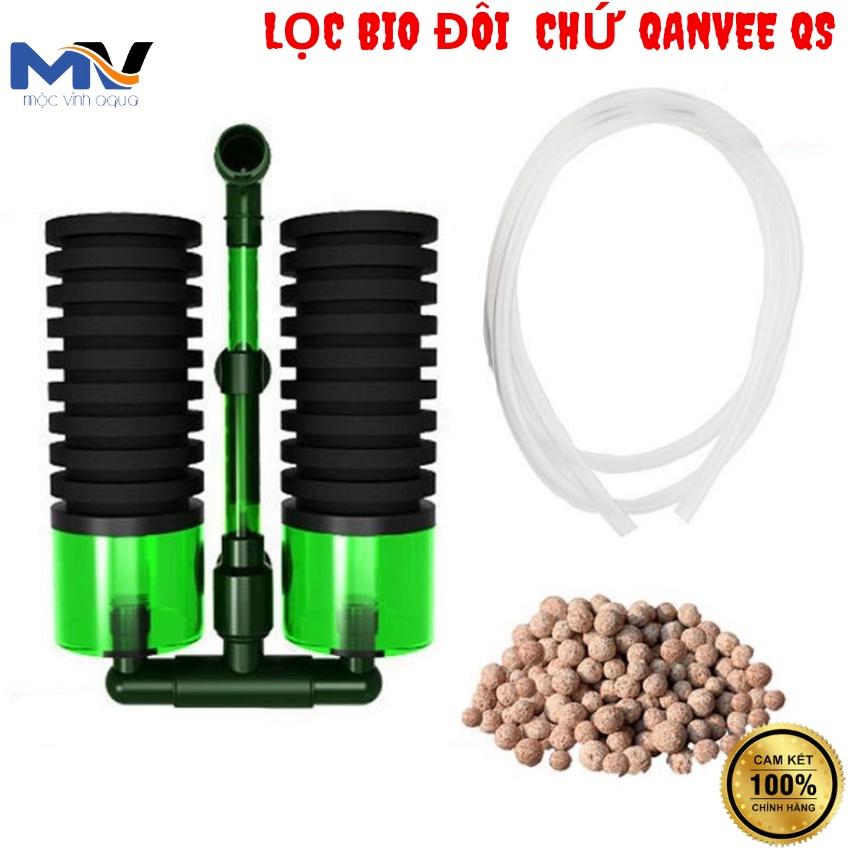 LỌC BIO ĐÔI QANVEE QS-100A & QS-200A | CỬA HÀNG CÁ CẢNH VÀ THIẾT BỊ LỌC NƯỚC HỒ CÁ MỘC VINH AQUA