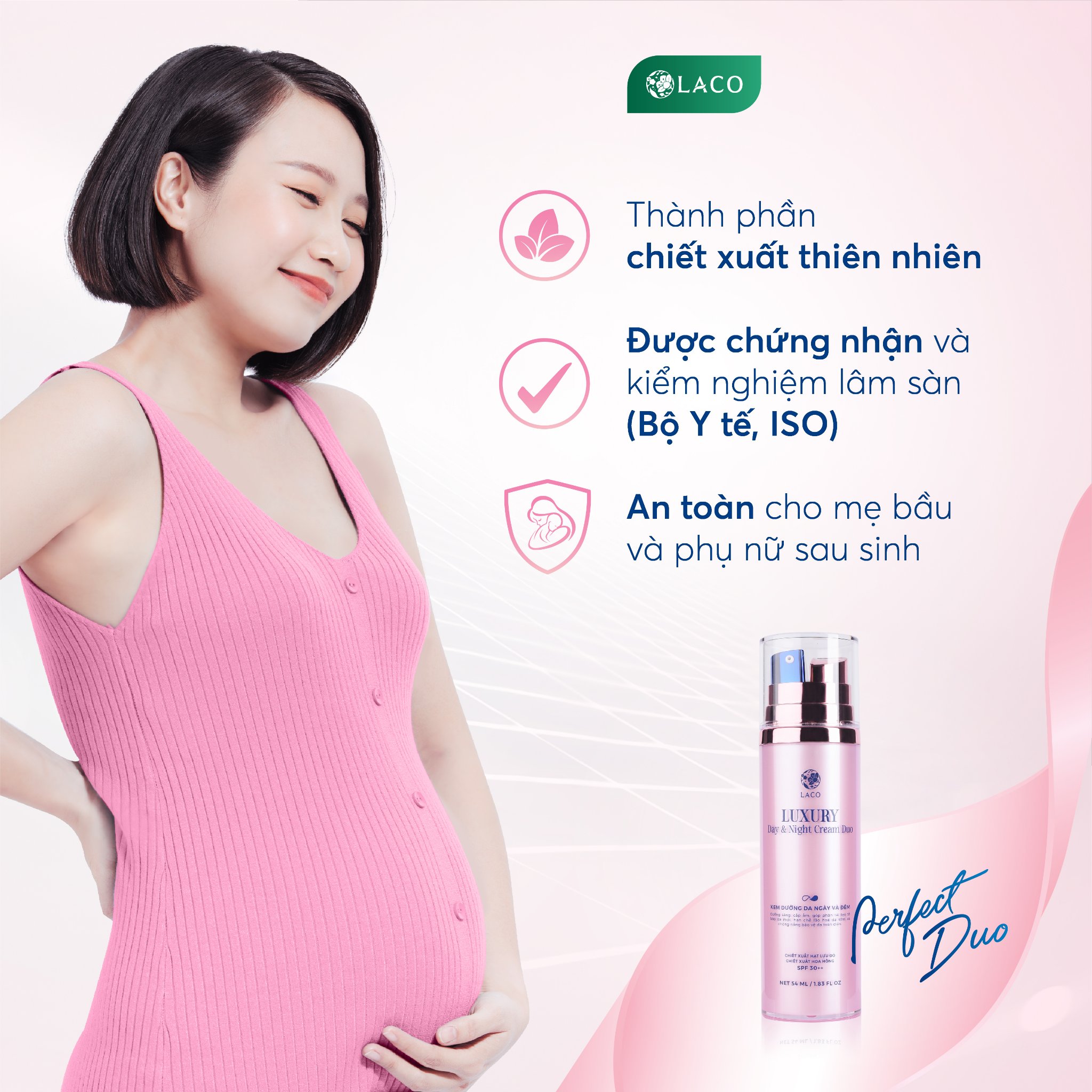 Kem Dưỡng Da Laco Luxury DAY & NIGHT CREAM DUO - kem ngày LACO - kem đêm LACO