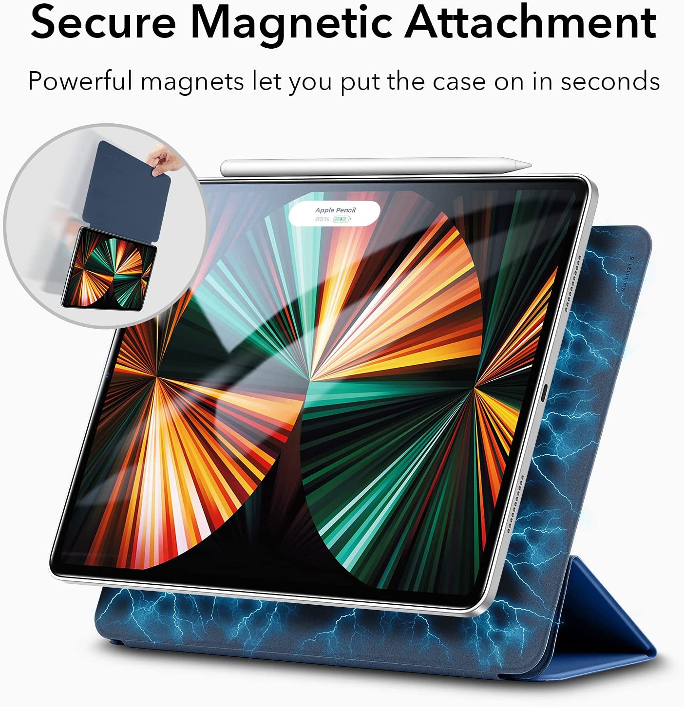 Hình ảnh Bao Da Dành Cho iPad Pro 11 inch 2021/2022 và iPad Pro 12.9 inch 2021/2022 ESR Rebound Magnetic Slim Case - Hàng Nhập Khẩu