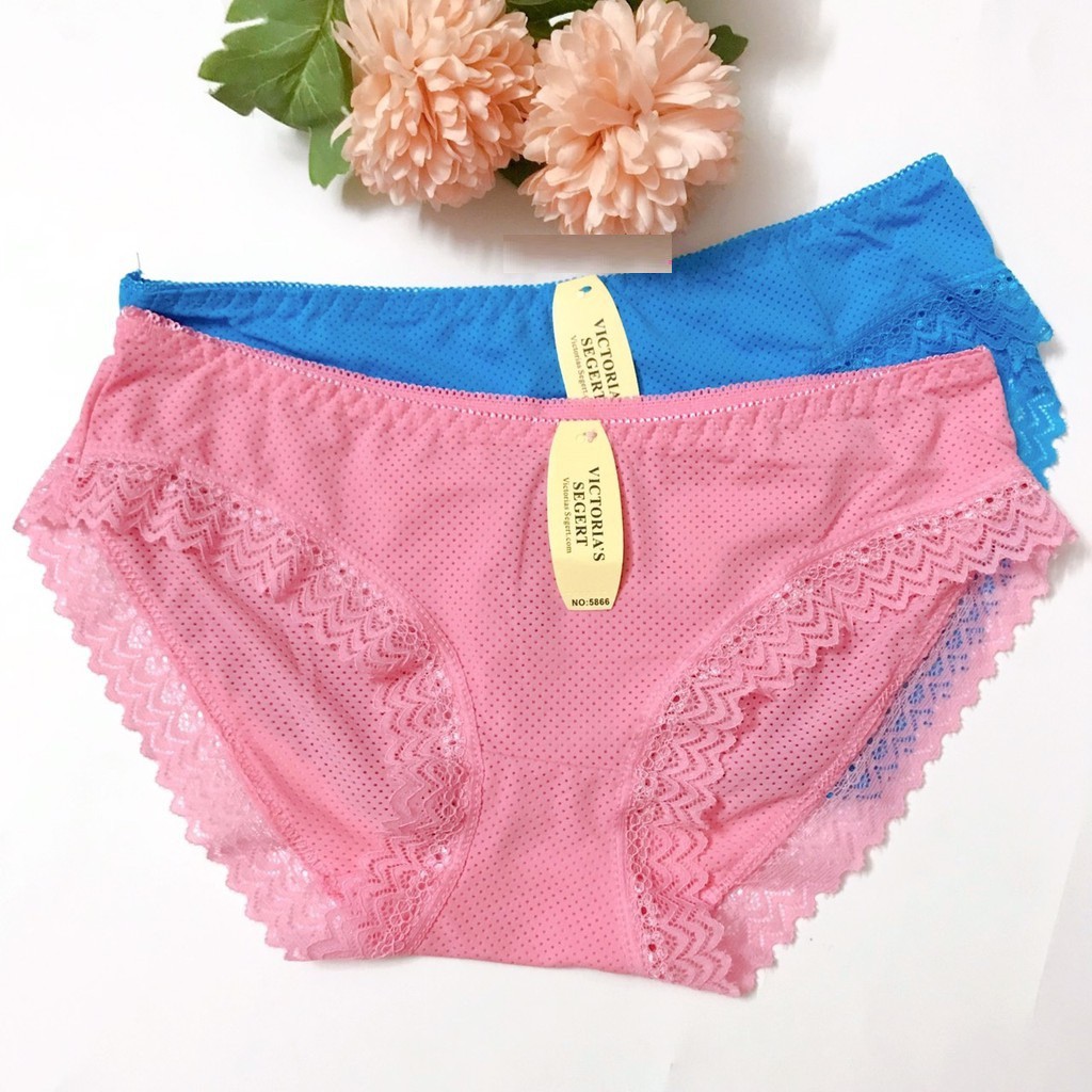 Combo 10 Quần lót nữ su thông hơi viền ren mịn mát - Bơ Chip