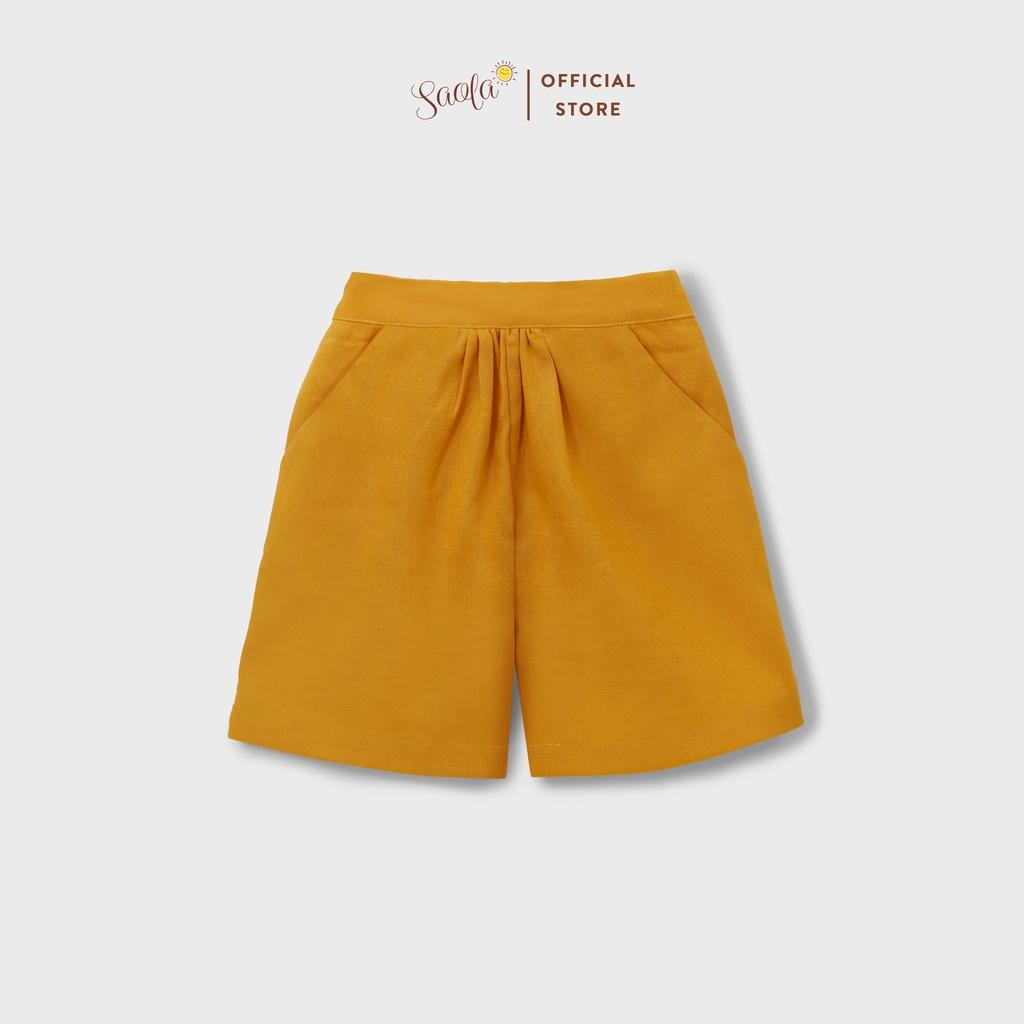 Quần Short Ống Suông Cạp Chun Phong Cách Hàn Quốc Cho Bé - SILAS PANTS - PAL003 &amp; PAL004 &amp; PAL005 - SAOLA KIDS CLOTHING