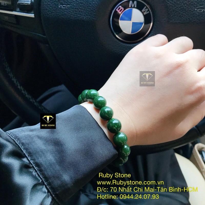 VÒNG CHUỖI HẠT NEPHRITE BÔNG LÝ TẠC KHỐI TỪNG HẠT