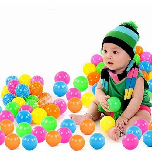 Combo 50 trái bóng nhựa sắc màu cho bé