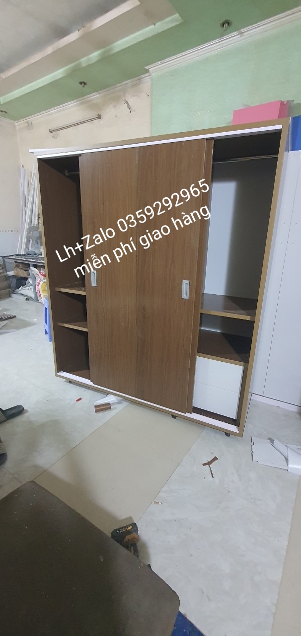 Tủ nhựa đài Loan 4 cánh cửa lùa