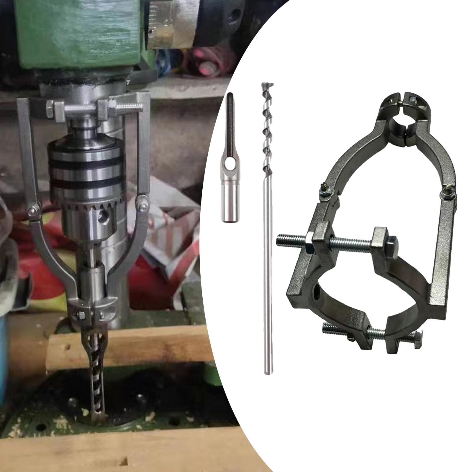 Square Hole Drill Bit Adapter, Woodworking Quickly Install or Disassemble Durable for Drill Machine Accessory Bench Drill or Hand Drill