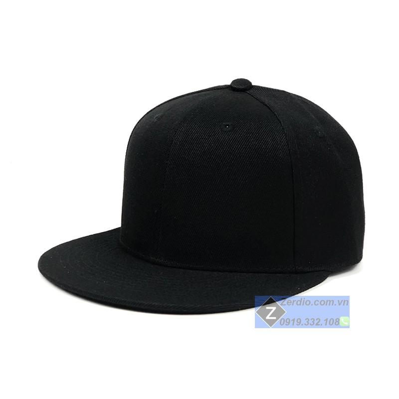 Mũ nam nữ trơn Snapback Classic đen, đỏ, xám đẹp, phong cách hiphop tối giản