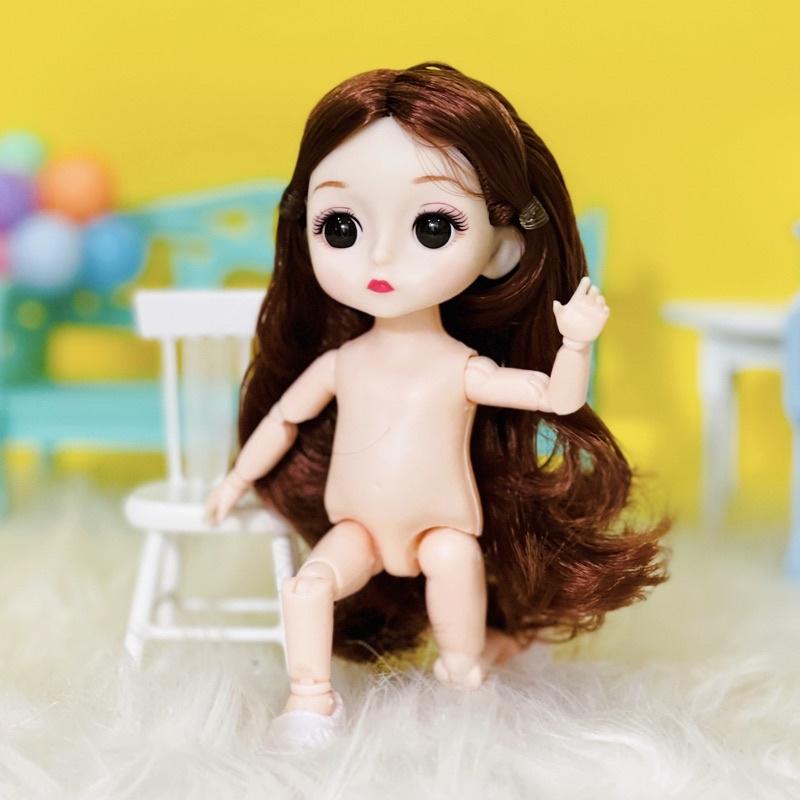 Body búp bê BJD có khớp dễ thương 17cm kích thước 1/8 đồ chơi cho bé gái