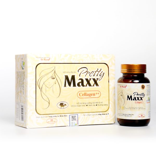 TPBVSK Viên uống đẹp da Pretty Maxx Cellagen++ Hộp 30 Viên