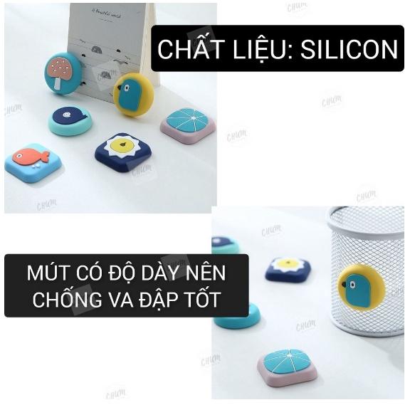 Miếng Dán Chống Sập Cửa Hoạt Hình MẪU MỚI - Miếng Silicon Chống Xước Tường Duashop