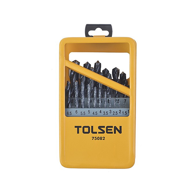 Bộ 25 mũi khoan sắt HSS công nghiệp 1-13mm TOLSEN