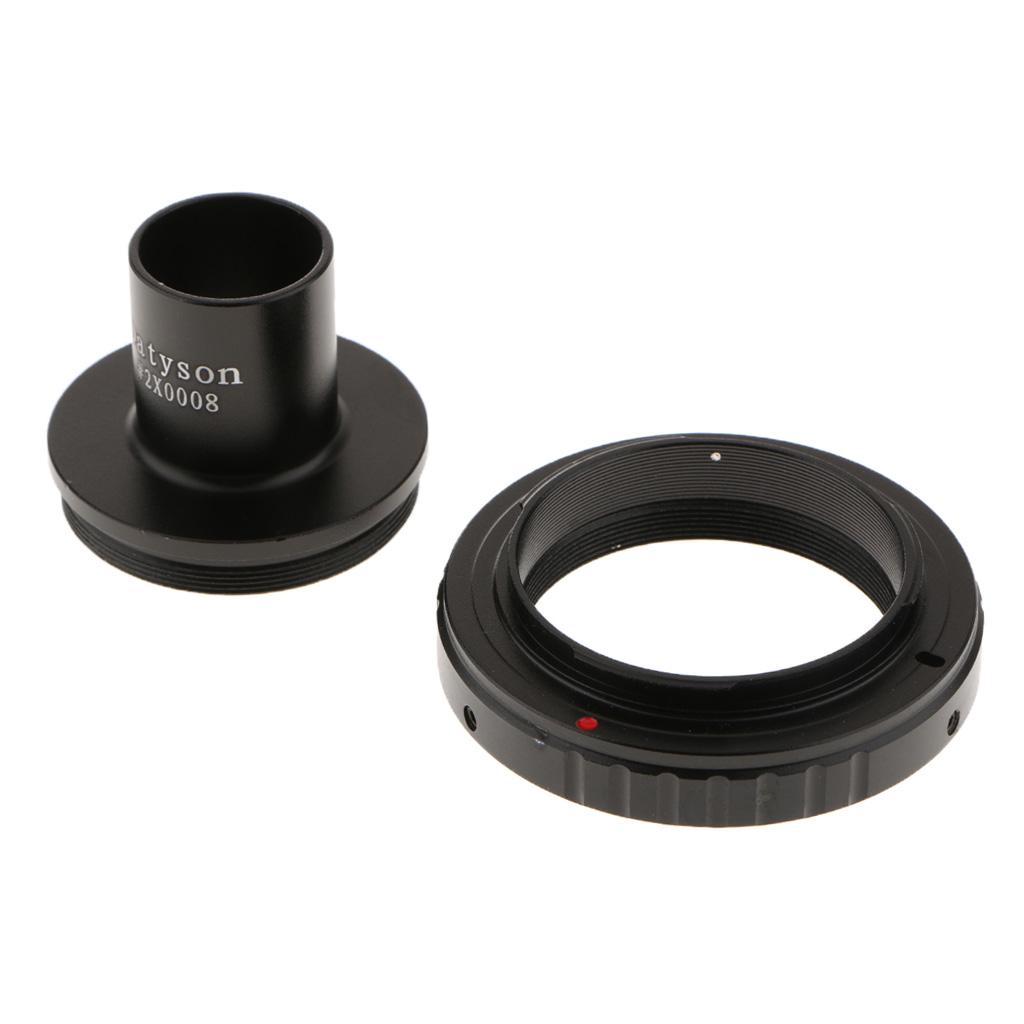 0.91" Microscope Mount Adapter with T Ring for Olympus Panasonic OM Camera